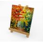 Multifunction Art Supply Small Elm Beechwood Tabletop Wood Display Artist Triangle A-Frame Easel For Painting