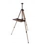 professional triangle shape metal plate display easel stand for artist