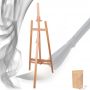 high quality solid beech wood portable wooden easel for artist and advertising