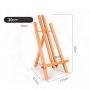 30CM 40CM 50CM Height Solid Beech Wood Easel Painting Tabletop Display A-Frame Easel