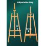 Art Factory Directly Adjustable Height Artist Gallery Display Wooden Stand Easel For Art Painting