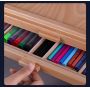 Art Premium Beechwood Artist Desktop 3-Drawer Storage Box Easel For Storaging Art Supplies