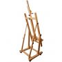 Art Deluxe Adjustable Wood Studio Easel with Tilt and Caster Wheels
