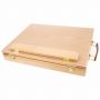 Amazon hot selling art Supply Wood Easel Box for painting and storing