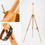 Hot selling art beech wood floor easel stand