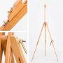 Hot selling art beech wood floor easel stand