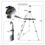52cm silver adjustable metal easels