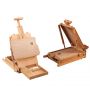 Artist Professional French Style Field and Studio Sketch box Easel with Artist Drawer, Palette, Premium Beechwood