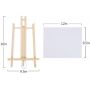 16 x 9.5 Inches Art Craft Painting Easel Stand Wooden Easels With Canvas For Kids Artist