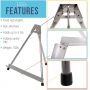 [ 复制 ]Art Tabletop Display Tripod Holder Stand 14 Inch Tall Wood Mini Easel for Kids and Party