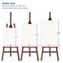 Art 4 Different Colors A Frame Beech Wood Adjustable Height Display Easel for Adults Beginners
