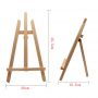 Art Tabletop Display Tripod Holder Stand 14 Inch Tall Wood Mini Easel for Kids and Party