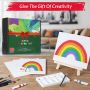 25Pcs Painting Kit Includes Mini Easel, Premium Painting Supplies, Brushes, Art Canvases Acrylic Paint Set with Canvas For Kid