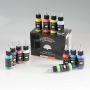 Art Supplies 12x30ml Basic Color Waterproof Quick Drying Acrylic Airbrush Paint Set for Shoes Leather Wall