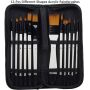 46 Pcs Easel Painting Set With Acrylic Paints Set Canvas Panels Brushes Set Wood Palette