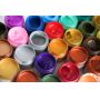 High Viscosity, Shiny Iridescent Metallic Effect 100ml Premium Metallic Acrylic Paint Set 7 Assorted Metallic Colors