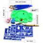 30 Assorted Colors,High Flow Acrylic Paint Set For Canvas, Glass, Paper, Wood, Tile, and Stones