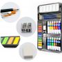 12 Color Watercolor Cake Perfect Drawing Gift set Rich Acrylic Pigment colors kit
