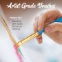 Art Supplies 12ml 24 Vibrant Watercolor Paint Color Tubes for Artist and Beginner Painting