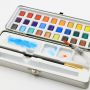 30 Colors 24 Regular Colors 6 Metallic Colors Artist Solid Watercolor Pigment Paint For Painting