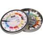 Pebeo Fine Metal Round Painting Box Watercolour Palette Kit With Brush