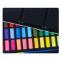 36 Vibrant Colors Watercolor Travel Pan Sets Solid Watercolor with A5 Drawing paper pad 2 Pcs Paint Brush Non-Toxic for Artist
