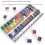 36 Vibrant Colors Watercolor Travel Pan Sets Solid Watercolor with Watercolor Tin Palette,Paint Brush Non-Toxic for Artist