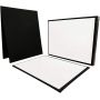 100% Cotton Acid-Free 8x10 inch Black Canvas Panels For Acrylic Oil Tempera Painting