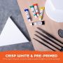 100% Cotton Pre-Stretched Canvas Round Triangle Hexagon Canvas Perfect for acrylic pouring, acrylic or oil painting