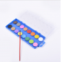 Factory Wholesale Solid Watercolor Gouache Paint 16 Color Children's Drawing Pigment Art Supplies Set