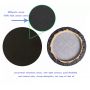 Art Black Round Stretch Canvas Round Hand Painted Canvases For Students Artist Hobby Painters