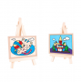 Natural Wood Mini Easel Frame Tripod Display Meeting Wedding Table Number Name Card Stand Display Holder Children Painting Craft