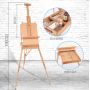 French Easel Artist Wooden Paint easel box Sketch Box Portable Folding Durable Display Easel