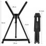 Art Supply Aluminium Table Top Easel Nice Painting Tripod Easel for Kids Artists & Adults Adjustable Height 21