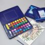 12/18/24/36/48color Watercolor Paint Set Non-toxic Professional Portable Tin Box Solid Pigment Painting Kit for Artist