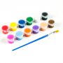 3ml 6colors Kids Drawing DIY Acrylic Paint Water brush Pigment Set for Clothing Textile Fabric Paper Bamboo Leather