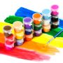 3ml 6colors Kids Drawing DIY Acrylic Paint Water brush Pigment Set for Clothing Textile Fabric Paper Bamboo Leather