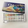 Professional 12 Colors 12ml Tubes Art Oil Paint Set Rich Vivid Colors for Artists Students Beginners Canvas Portrait Painting