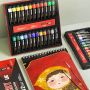 12/24/30colors Premium Acrylic Paint Set Rich Pigment Non-Fading Non-Toxic Paints for Artist Hobby Canvas Painting