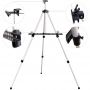 Portable Art Metal Sketch Aluminum Easel Stand with Cloth Bag Foldable Travel Easel for Artist Painting Display Art Supplies