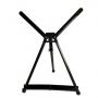 Adjustable Black Aluminum Tabletop Display Easel with Extension Arm Wings Portable Artist Tripod Folding Frame Stand Hold Canvas