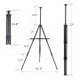 Portable Adjustable Art Metal Sketch Easel Stand Foldable Travel Easel Metal Easel Sketch Drawing For Art Supplies