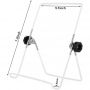 Adjustable White Plate Stand Easel Picture Frame Stand Foldable Tablet Iron Display Holder Stand for Displaying Photos Plates