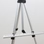 Artist Easel Stand Aluminum Metal Tripod Adjustable Easel for Painting Canvases for Table-Top/Floor Drawing and Displaying
