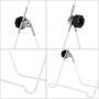 Adjustable White Plate Stand Easel Picture Frame Stand Foldable Tablet Iron Display Holder Stand for Displaying Photos Plates