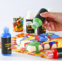 Pouring acrylic paint 12 colors pre-mixed high flow & ready to pour 60 ml bottles multi-purpose paints for canvas & paper rocks