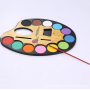 12 pcs half pan solid dry water color cake 4cm artist palette paint for drawing