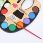 12 pcs half pan solid dry water color cake 4cm artist palette paint for drawing