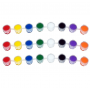 3ml 8 strips paint with 1 pc plastic brush for paint cups party supplies basics acrylic paint containers with lids