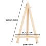 Mini Natural Wood Display table easel set Frame Artist Painting Party Tripod Tabletop Holder Stand
